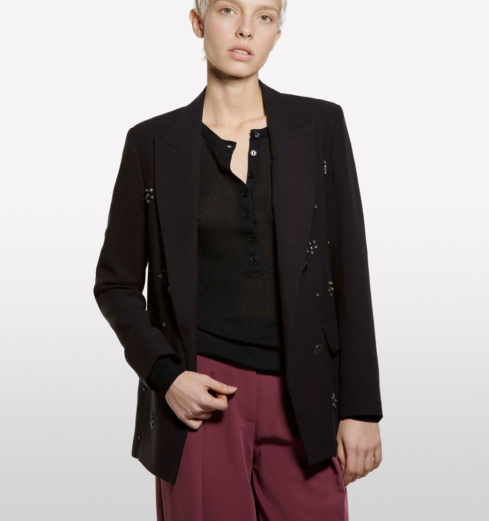 Blazer con applicazione gioiello - blazer da donna - Nero | Sisley image number 3